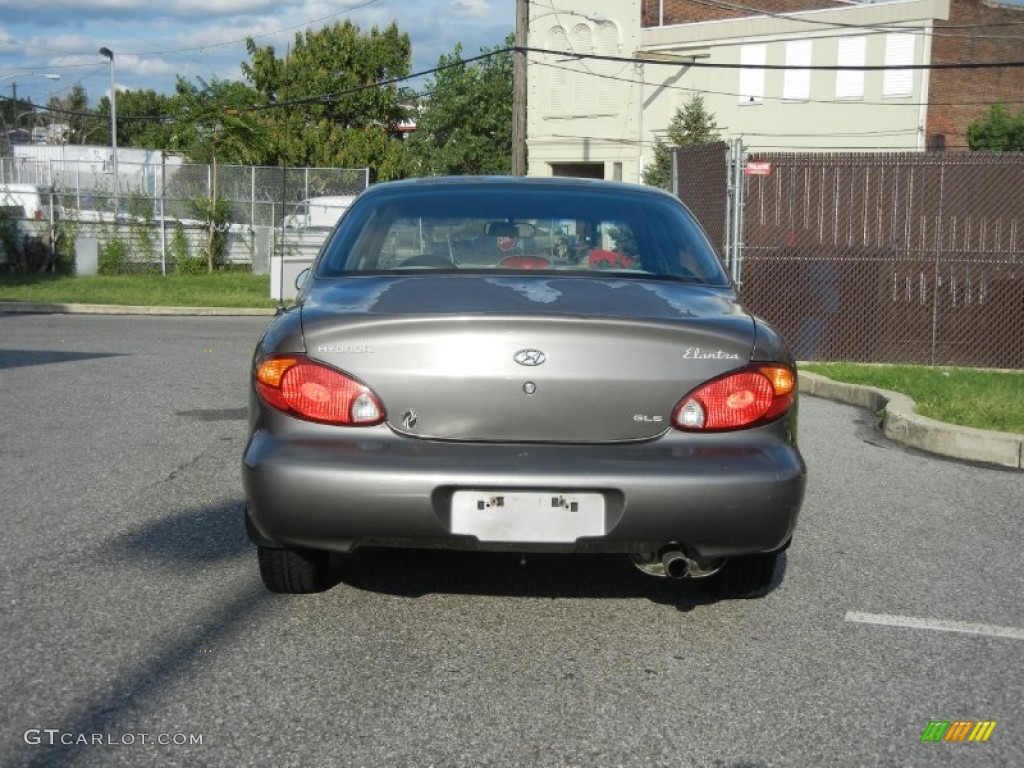 2000 Elantra GLS Sedan - Slate Gray / Gray photo #12