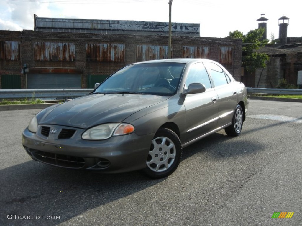 2000 Elantra GLS Sedan - Slate Gray / Gray photo #14