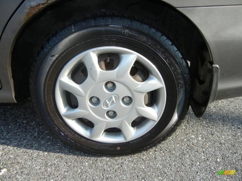 2000 Elantra GLS Sedan - Slate Gray / Gray photo #24