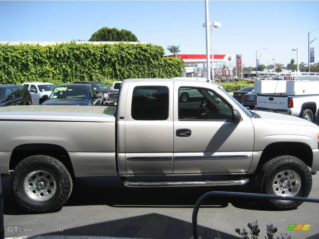 2005 Sierra 1500 SLE Extended Cab - Silver Birch Metallic / Pewter photo #8