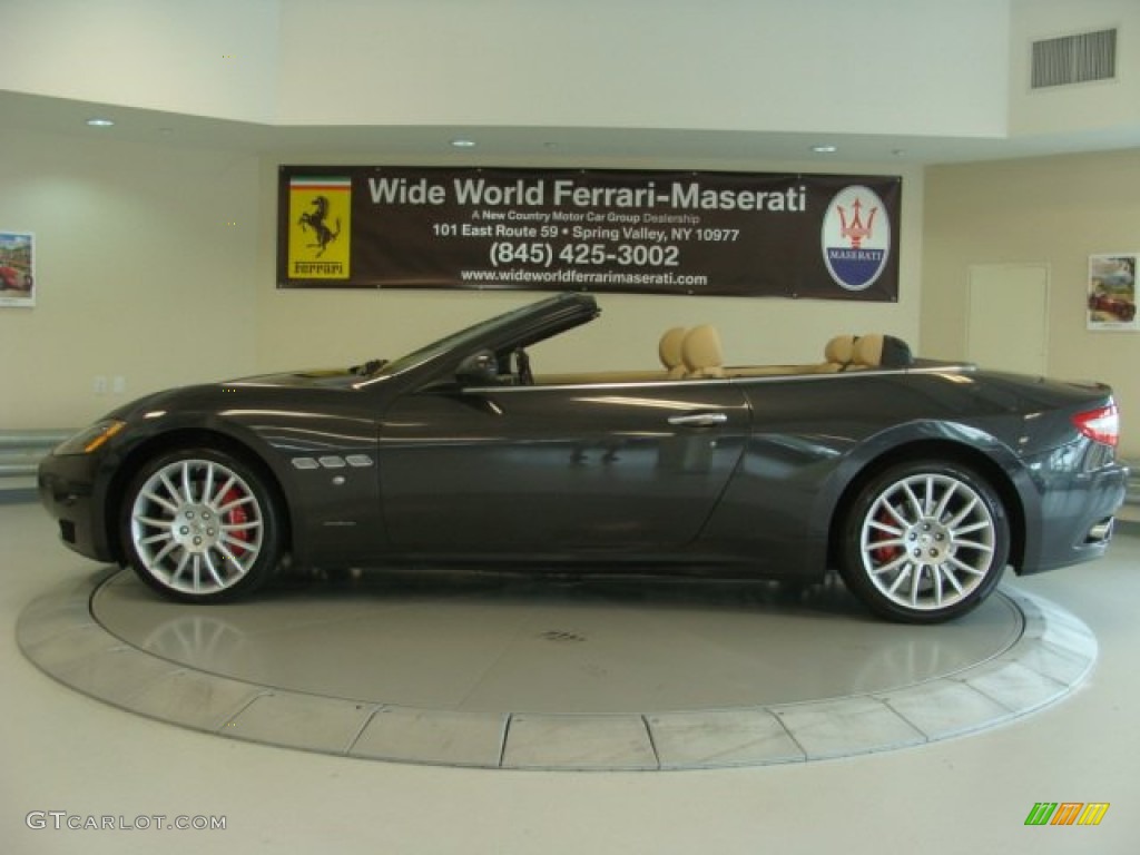 2013 GranTurismo Convertible GranCabrio - Grigio Granito (Dark Grey) / Pearl Beige photo #6