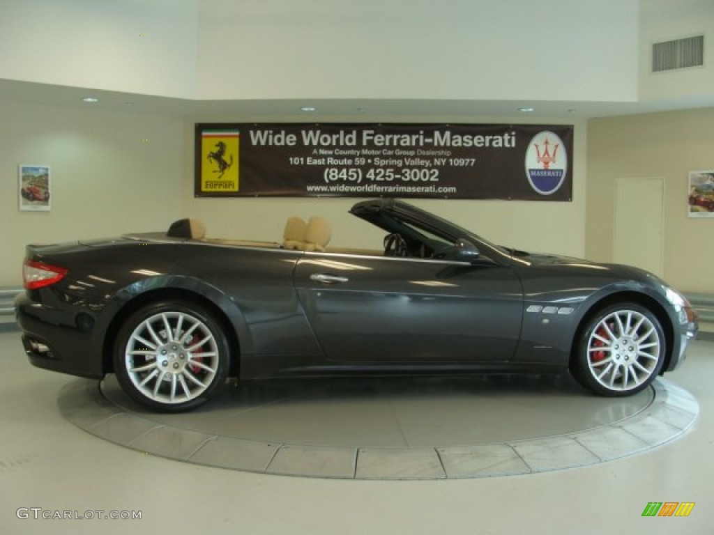 2013 GranTurismo Convertible GranCabrio - Grigio Granito (Dark Grey) / Pearl Beige photo #14