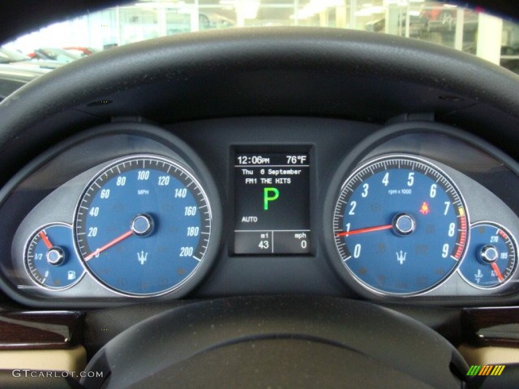 2013 Maserati GranTurismo Convertible GranCabrio Gauges Photo #70444462