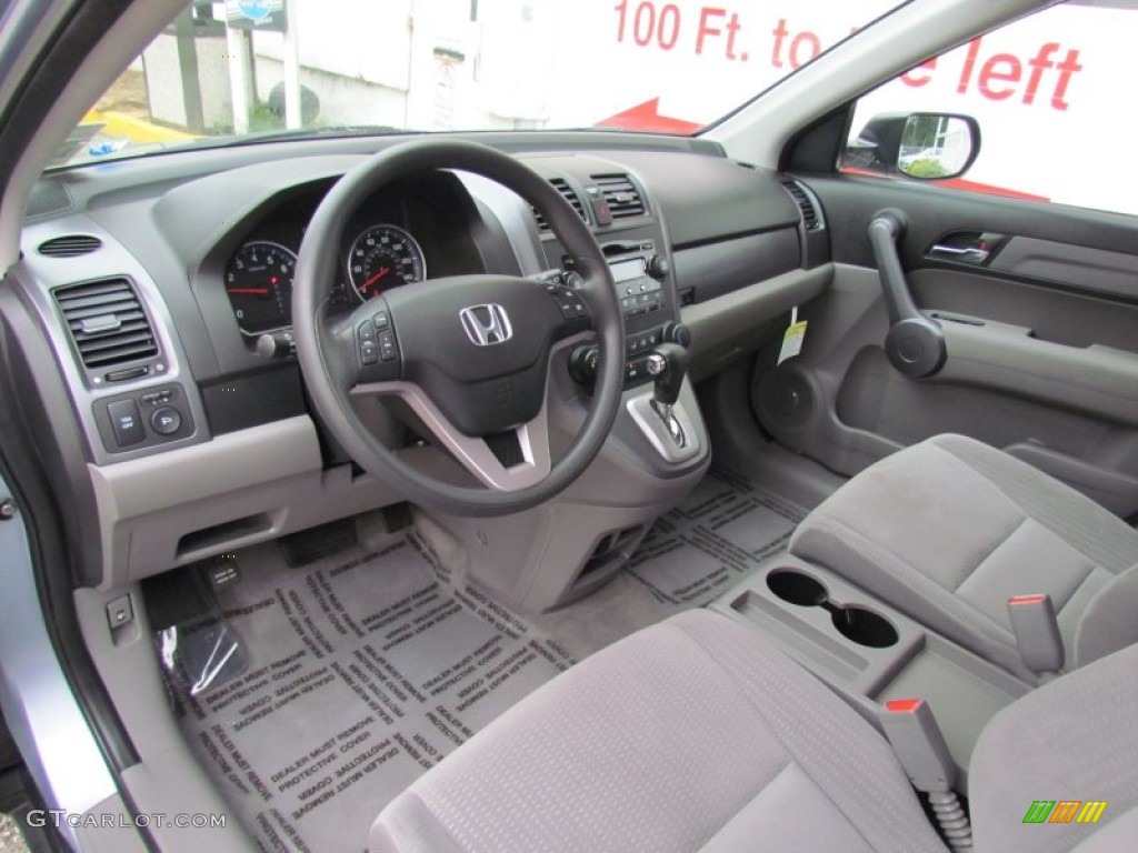 2009 CR-V EX 4WD - Glacier Blue Metallic / Gray photo #3