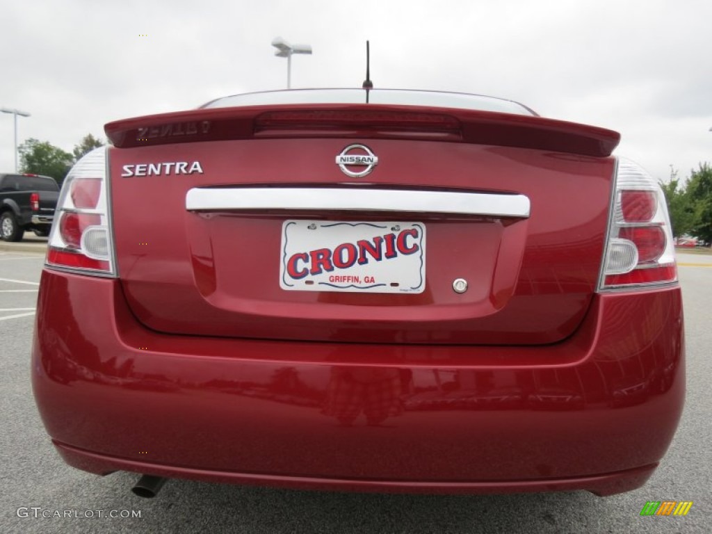 2012 Sentra 2.0 S - Red Brick / Charcoal photo #4