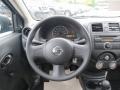 Charcoal 2012 Nissan Versa 1.6 S Sedan Steering Wheel