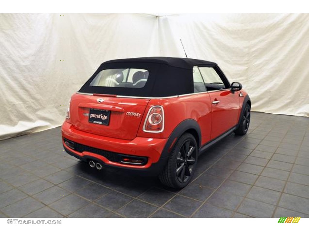 2013 Cooper S Convertible - Chili Red / Carbon Black photo #3