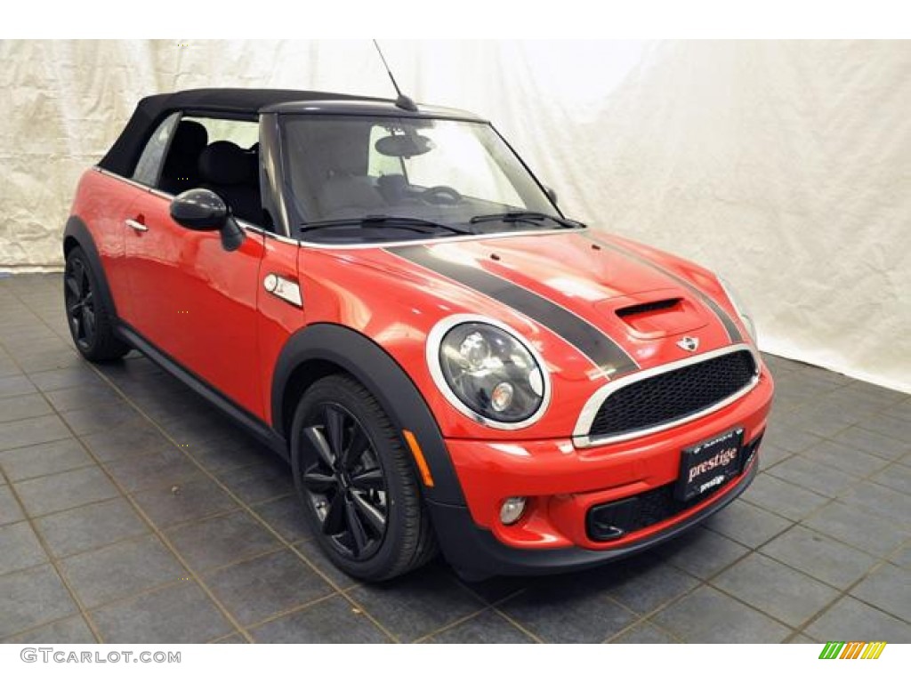 2013 Cooper S Convertible - Chili Red / Carbon Black photo #12