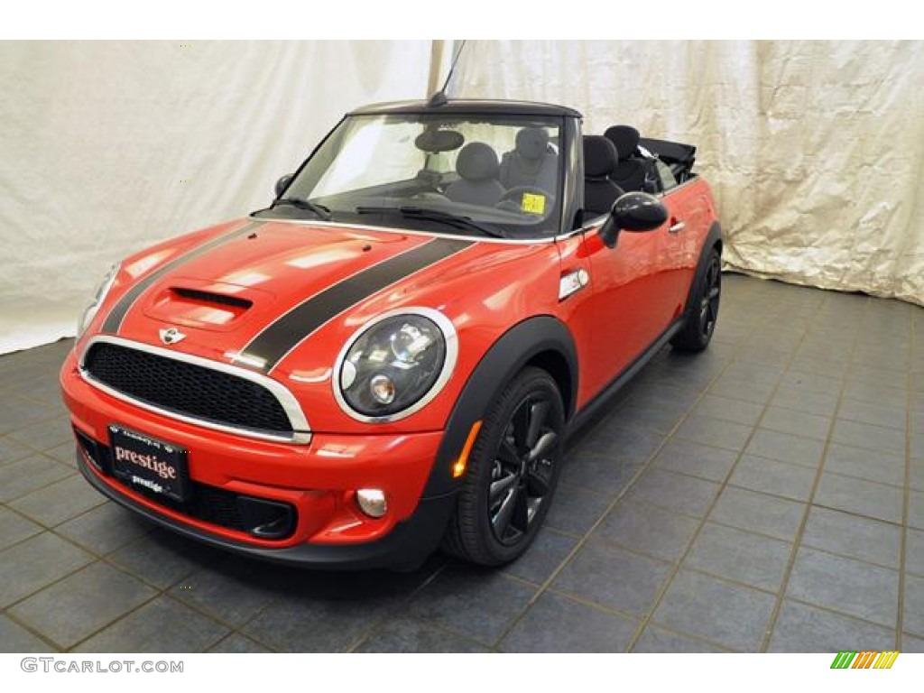 2013 Cooper S Convertible - Chili Red / Carbon Black photo #24