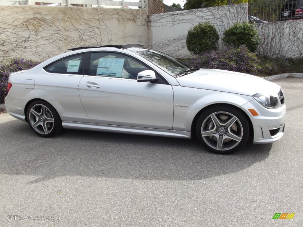 Iridium Silver Metallic 2012 Mercedes-Benz C 63 AMG Coupe Exterior Photo #70447063