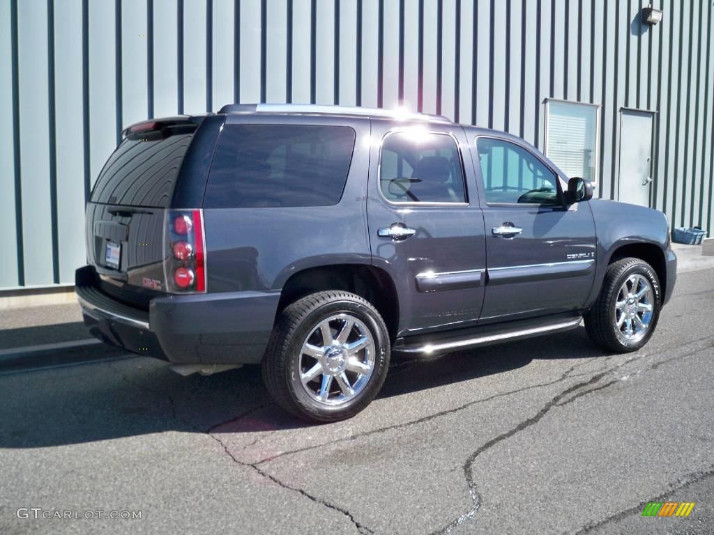 2008 Yukon Denali AWD - Dark Slate Metallic / Ebony photo #3