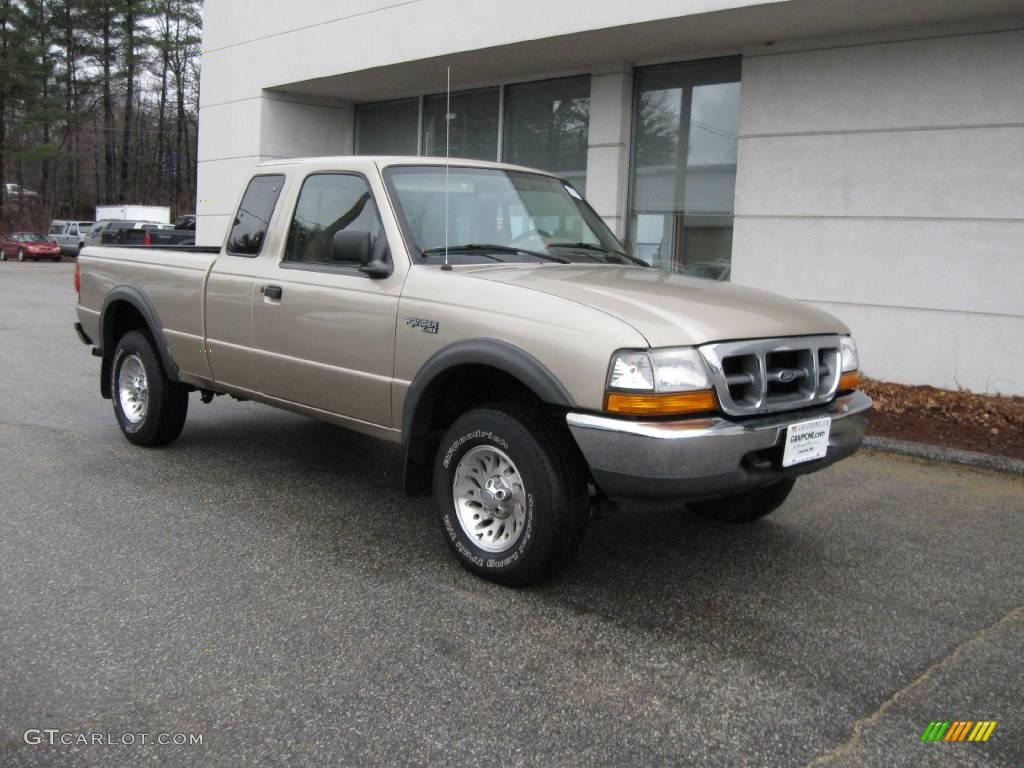 1999 Ranger XLT Extended Cab 4x4 - Harvest Gold Metallic / Medium Prairie Tan photo #1