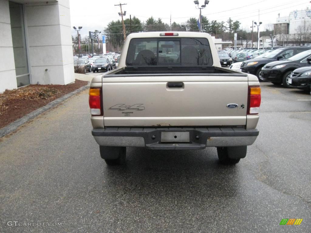 1999 Ranger XLT Extended Cab 4x4 - Harvest Gold Metallic / Medium Prairie Tan photo #6