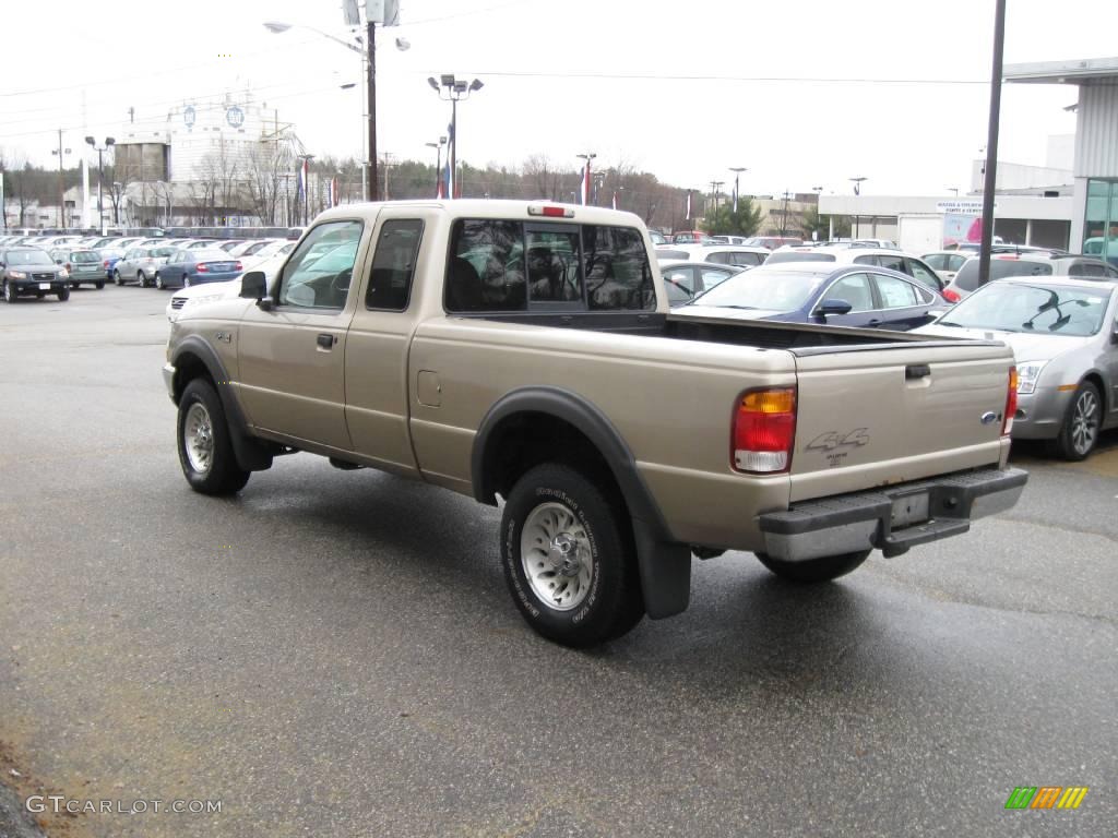 1999 Ranger XLT Extended Cab 4x4 - Harvest Gold Metallic / Medium Prairie Tan photo #7