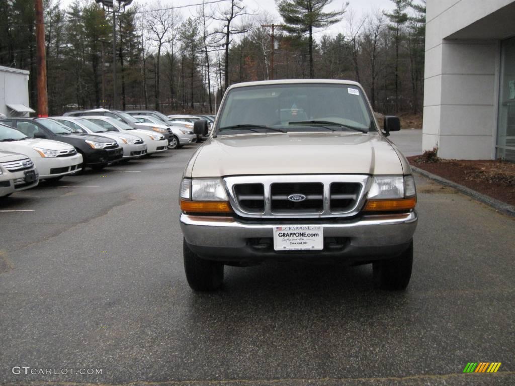 1999 Ranger XLT Extended Cab 4x4 - Harvest Gold Metallic / Medium Prairie Tan photo #9