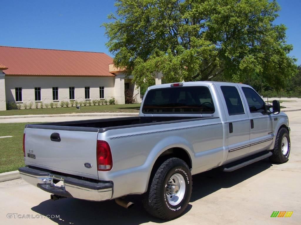 2000 F250 Super Duty XL Crew Cab - Silver Metallic / Medium Graphite photo #3