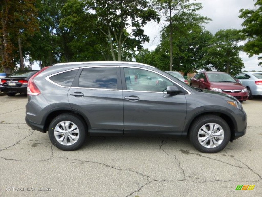 2012 CR-V EX-L 4WD - Polished Metal Metallic / Gray photo #5