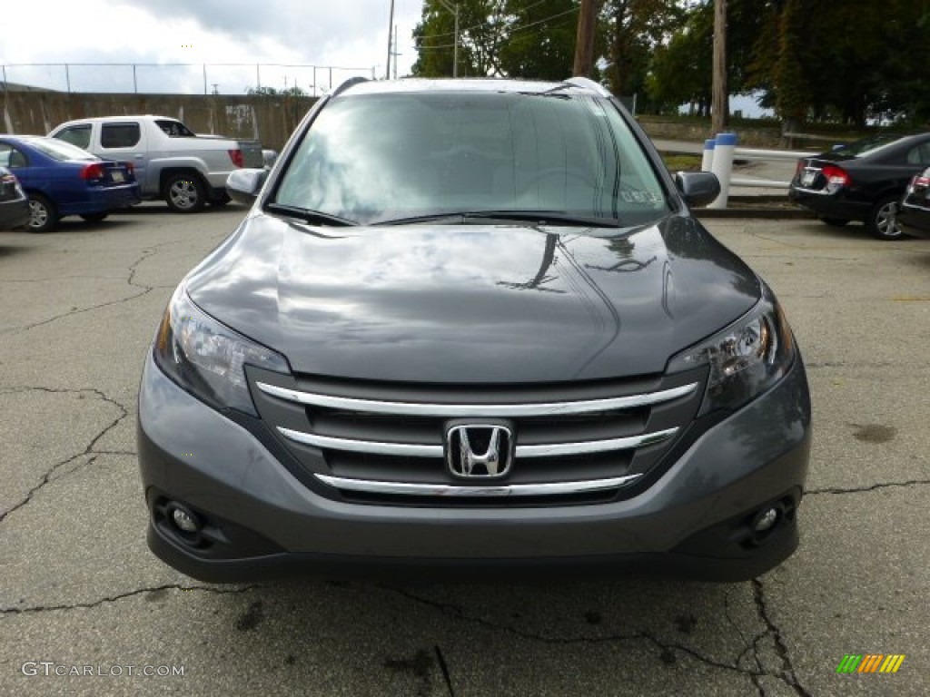 2012 CR-V EX-L 4WD - Polished Metal Metallic / Gray photo #7