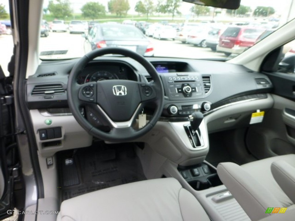 2012 CR-V EX-L 4WD - Polished Metal Metallic / Gray photo #12