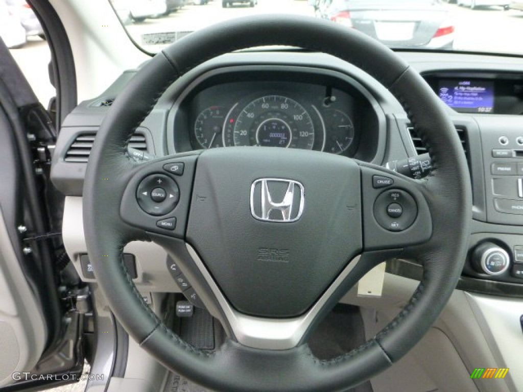 2012 CR-V EX-L 4WD - Polished Metal Metallic / Gray photo #17