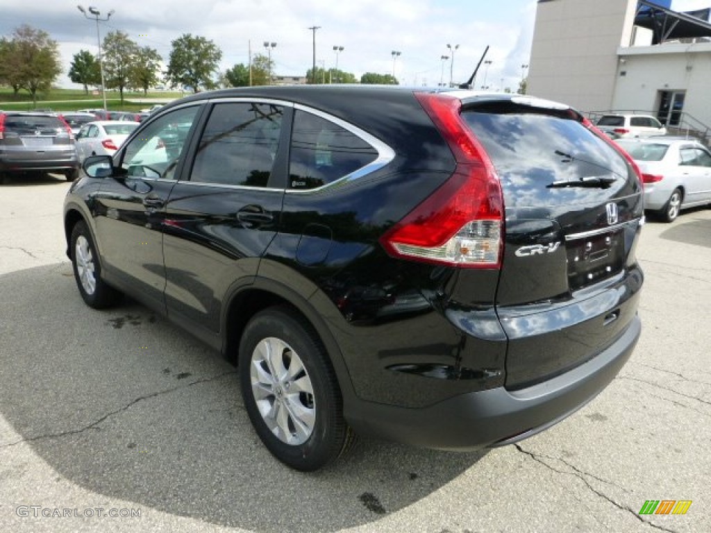 2012 CR-V EX 4WD - Crystal Black Pearl / Black photo #2