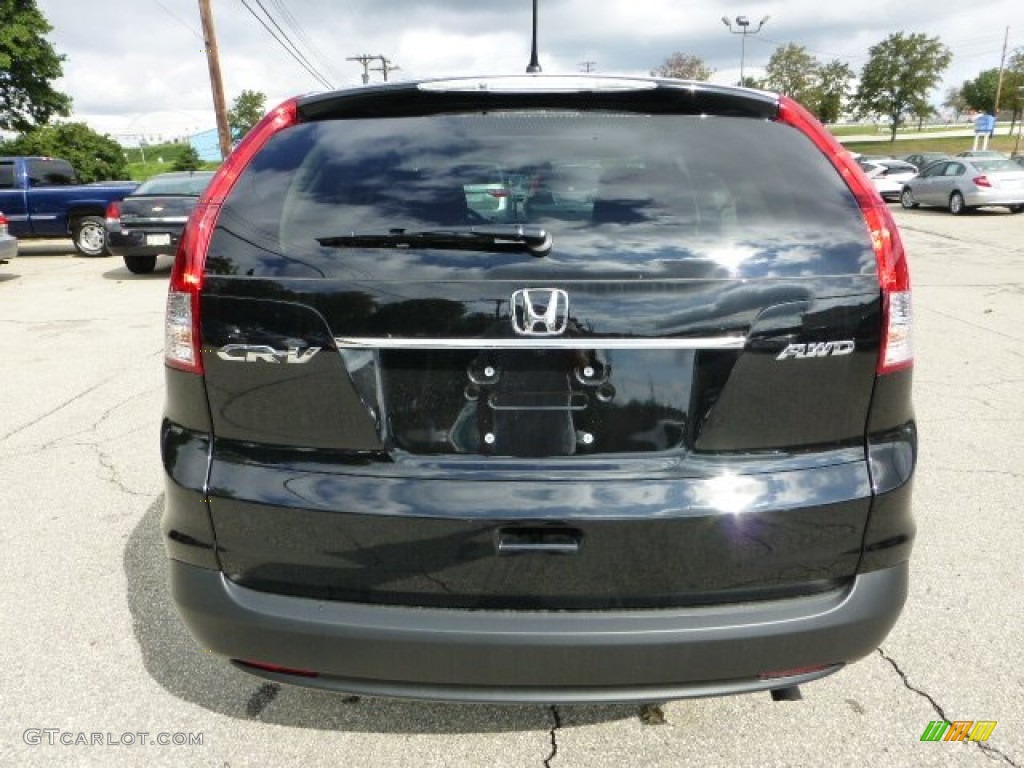 2012 CR-V EX 4WD - Crystal Black Pearl / Black photo #3