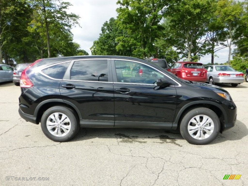 2012 CR-V EX 4WD - Crystal Black Pearl / Black photo #5