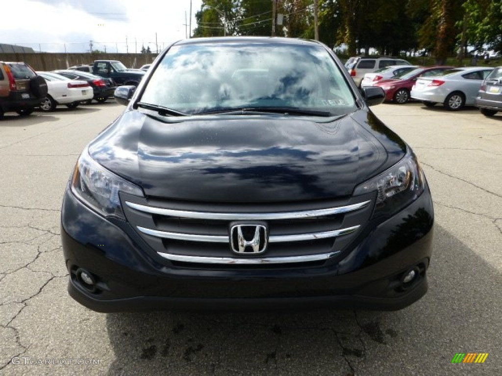 2012 CR-V EX 4WD - Crystal Black Pearl / Black photo #7