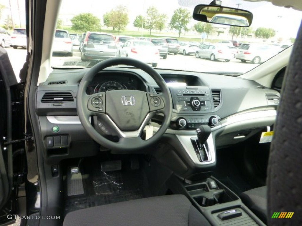 2012 CR-V EX 4WD - Crystal Black Pearl / Black photo #12