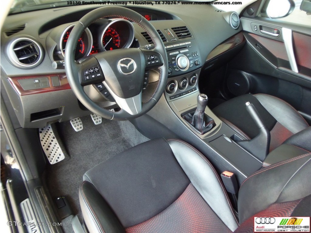 Black/Red Interior 2010 Mazda MAZDA3 MAZDASPEED3 Sport 5 Door Photo #70450342
