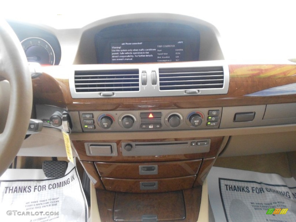 2004 7 Series 745Li Sedan - Alpine White / Dark Beige/Beige III photo #17