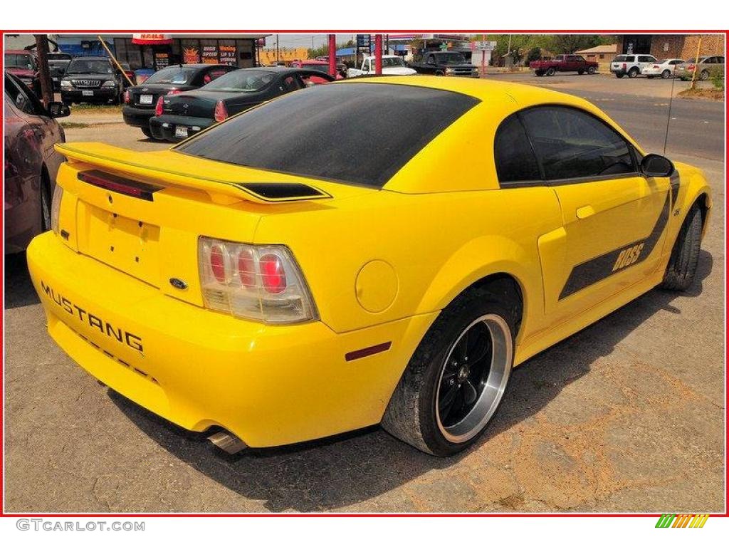 2001 Mustang GT Coupe - Zinc Yellow Metallic / Dark Charcoal photo #6