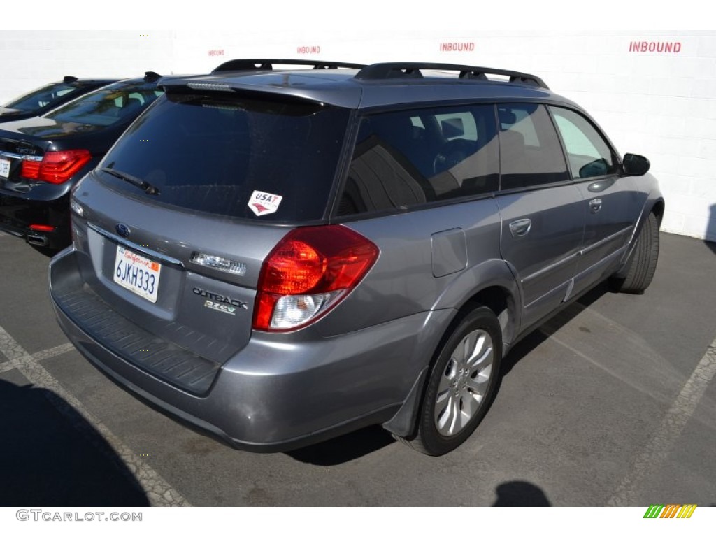 2009 Outback 2.5i Limited Wagon - Quartz Silver Metallic / Off Black photo #3