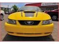 2001 Zinc Yellow Metallic Ford Mustang GT Coupe  photo #9