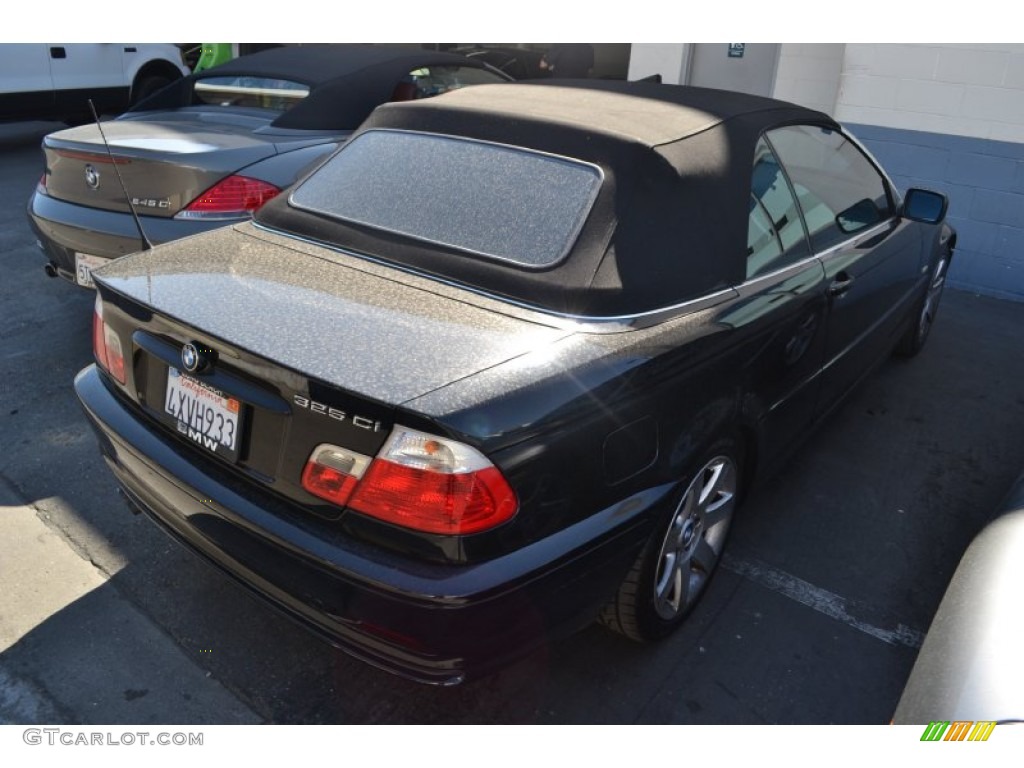 2002 3 Series 325i Convertible - Jet Black / Black photo #3