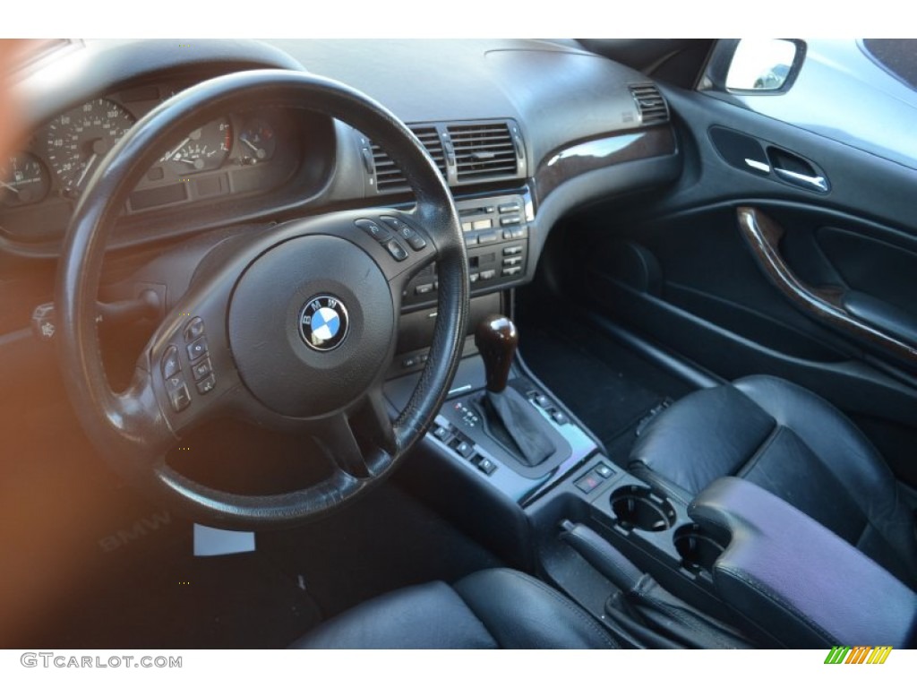 2002 3 Series 325i Convertible - Jet Black / Black photo #4