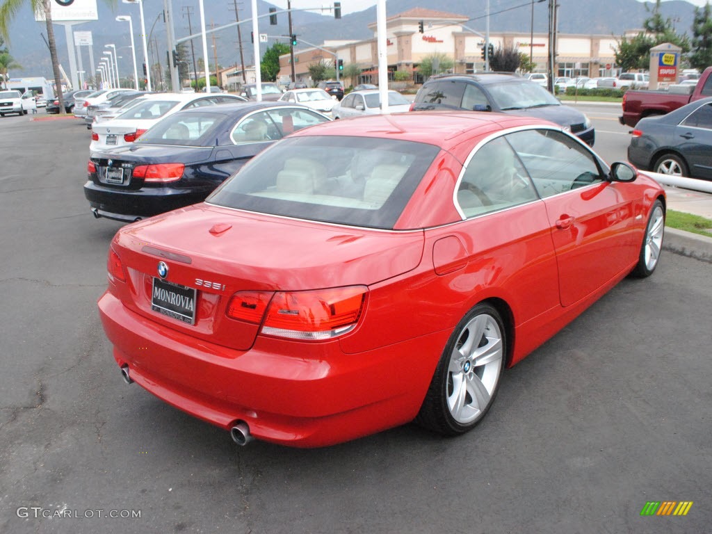 2007 3 Series 335i Convertible - Crimson Red / Cream Beige photo #8