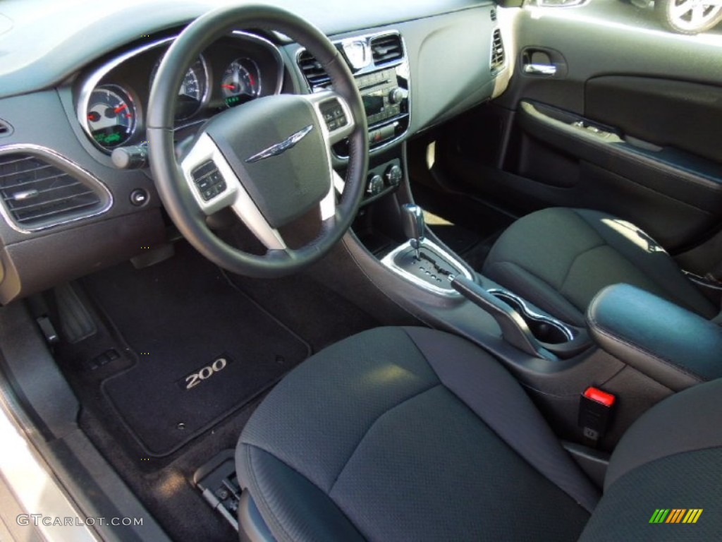 Black Interior 2012 Chrysler 200 Touring Sedan Photo #70452551