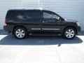 2010 Galaxy Black Metallic Nissan Armada Titanium  photo #2