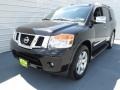 2010 Galaxy Black Metallic Nissan Armada Titanium  photo #6