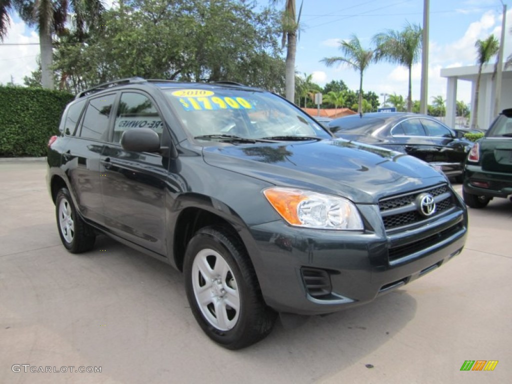 2010 RAV4 I4 - Black Forest Pearl / Sand Beige photo #7