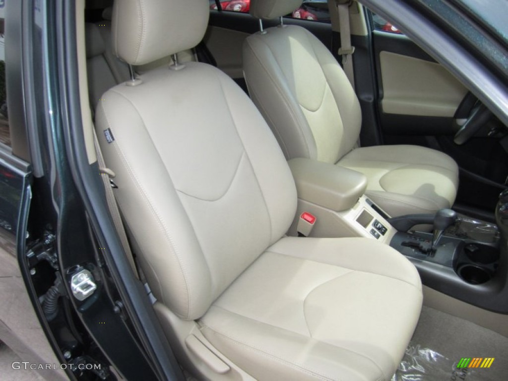 2010 RAV4 I4 - Black Forest Pearl / Sand Beige photo #10