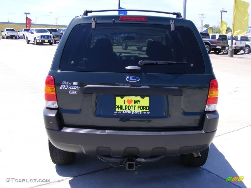 2003 Escape XLT V6 - Aspen Green Metallic / Medium Dark Pebble photo #7