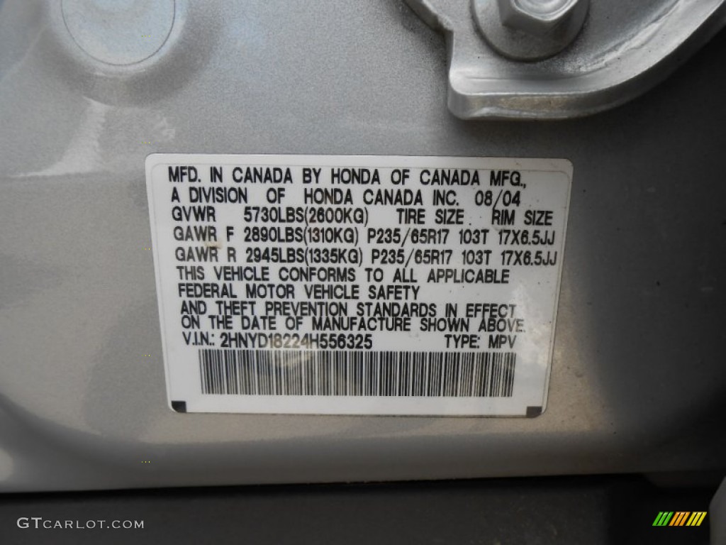 2004 MDX  - Starlight Silver Metallic / Quartz photo #38