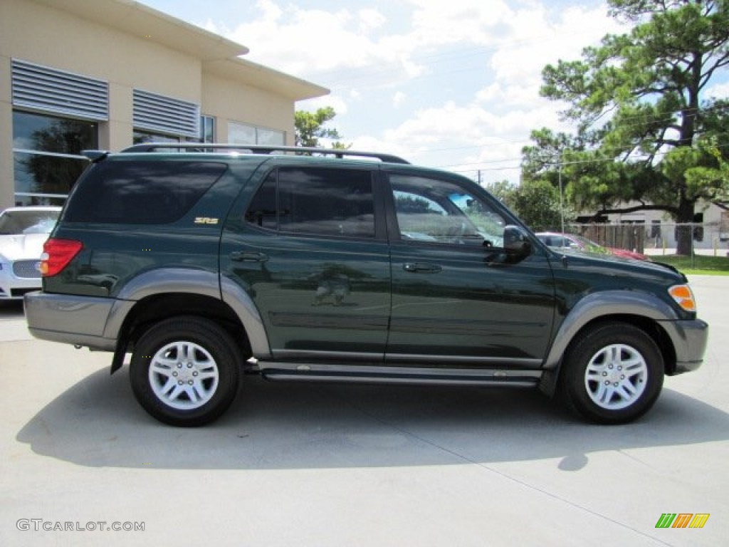 2004 Sequoia SR5 4x4 - Imperial Jade Green Mica / Oak photo #11
