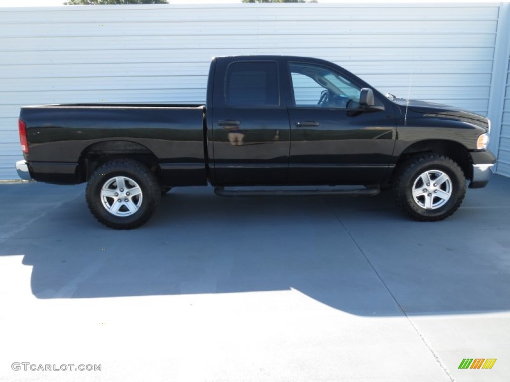 2002 Ram 1500 ST Quad Cab 4x4 - Black / Dark Slate Gray photo #2