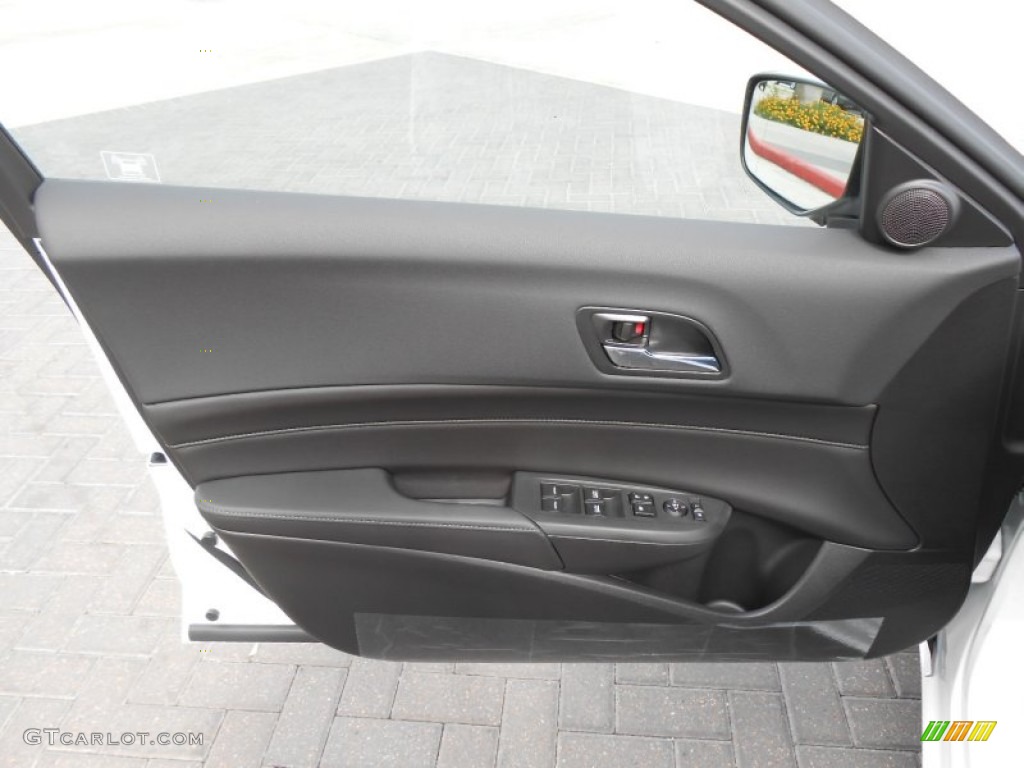 2013 Acura ILX 1.5L Hybrid Technology Ebony Door Panel Photo #70456642