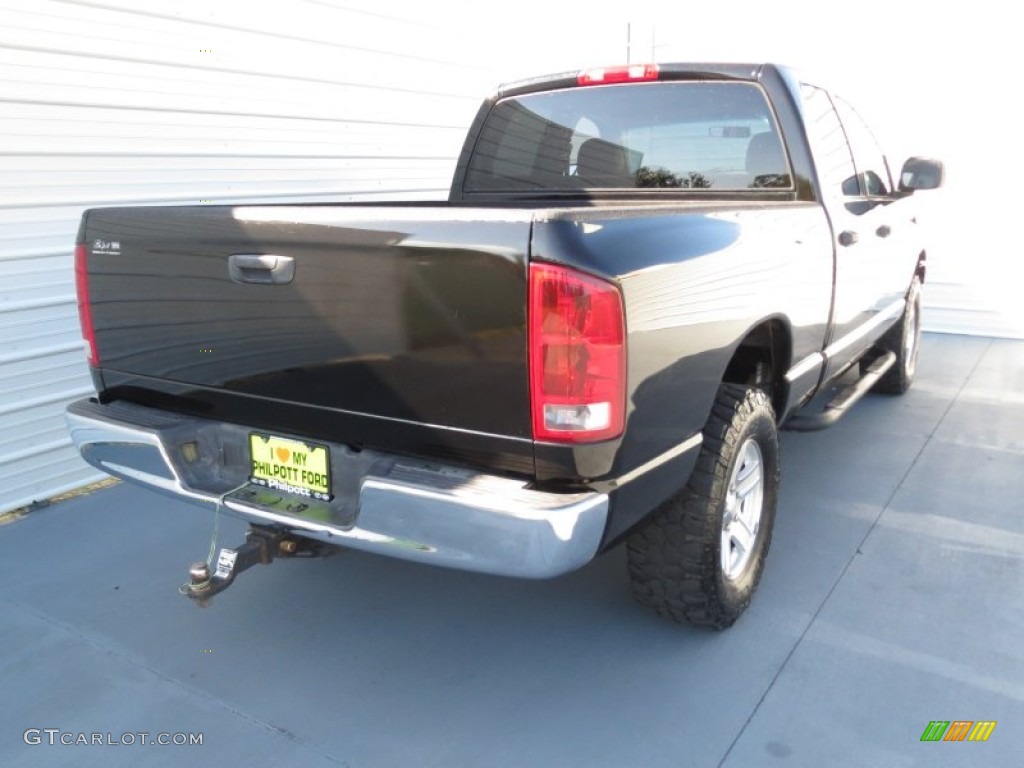 2002 Ram 1500 ST Quad Cab 4x4 - Black / Dark Slate Gray photo #3