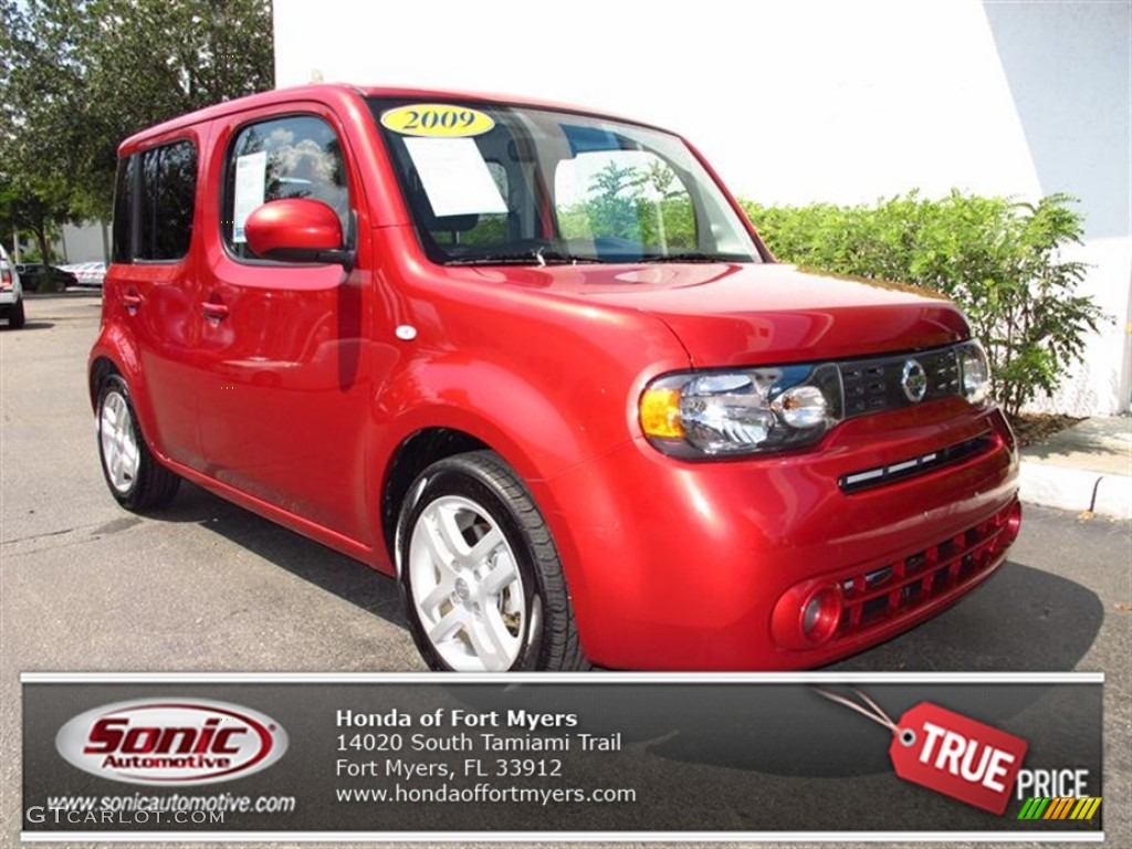 Scarlet Red Nissan Cube