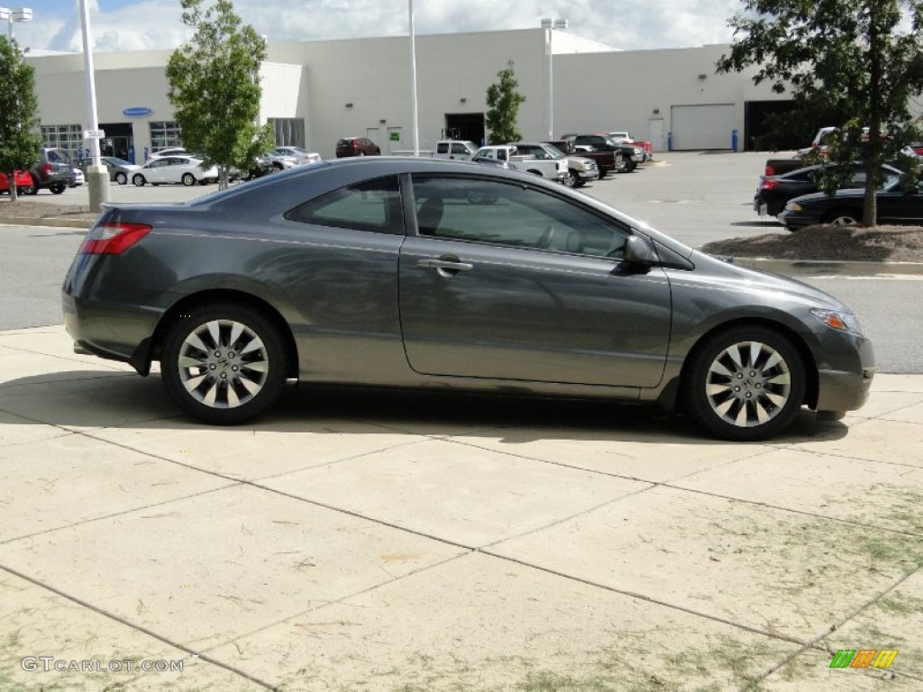 2010 Civic EX Coupe - Polished Metal Metallic / Gray photo #3